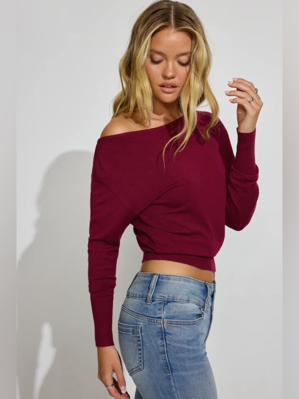 NWT garage off shoulder top